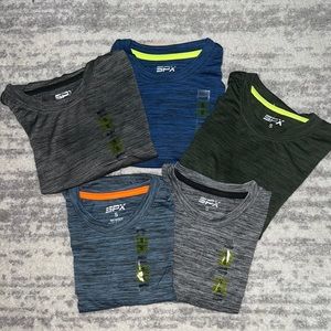5!! NWT SPX sport t-shirts